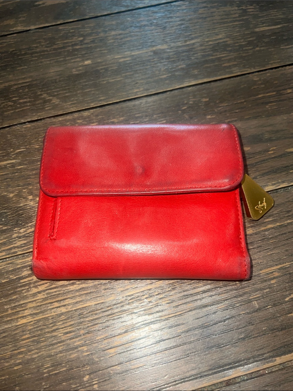 Americana by Sharif Red Leather Women's Wallet
